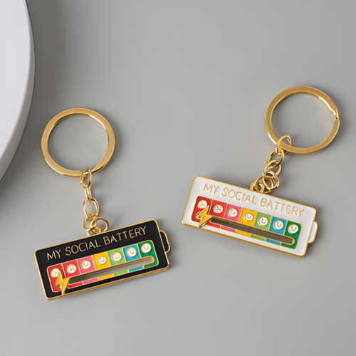 Social Battery Keychains - MoodSocial